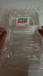 5pcs Rectangle Clamshell Transparent Leakproof Food Container for Storage & Leftovers Multi sizes