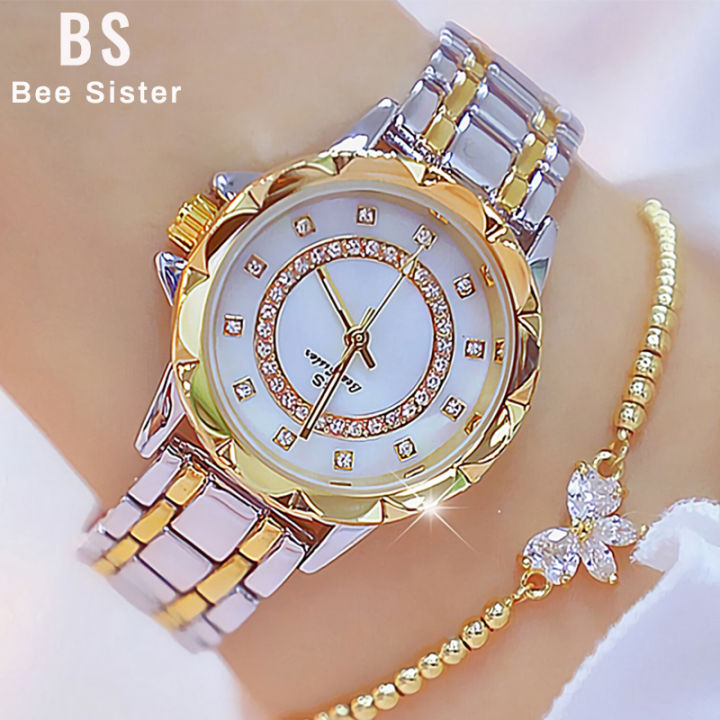 Diamond Women Watches Gold Watch Ladies Wrist Watches Luxury Brand  Rhinestone Women's Bracelet Watches Female Relogio Feminino
