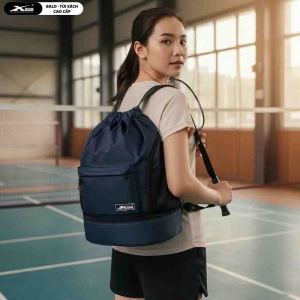 Balo Dây Rút Thể Thao Cao Cấp Xbags Wisdom XB6005 Chống Nước Siêu Nhẹ Có Ngăn Giày Riêng Màu Xanh Đen Năng Động Cá Tính!