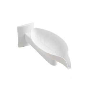 Lá hình dạng nước Khay đựng xà phòng tự động thoát nước tổ chức bàn bếp treo tường dính điều chỉnh giá đĩa để xà phòng