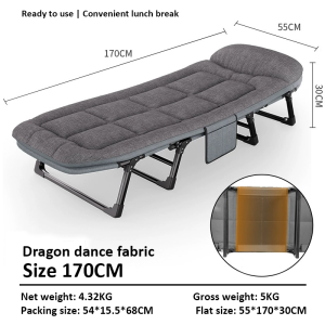 LivinEase Portable Outdoor Foldable Bed High Strength Durable Comfortable for Camping Office Home Use