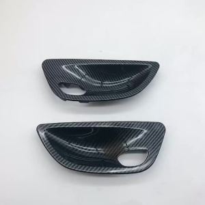 Carbon Fiber Interior Door Panel Opening Handle Bowl Cover Trim Replacement For BMW 5 Series F10 F11 520i 523i 525i 528i 535i