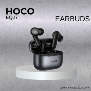 Hoco EQ27 AI TWS Wireless Earbuds Bluetooth 5.4 | ANC+ENC Noise Cancellation | 7H Playtime | 134 Languages Translation | HiFi Stereo | Original 100%