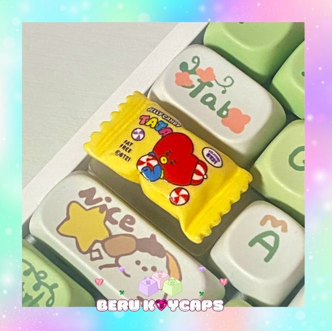 BT21 Keycaps BTS Keycaps Jungkook Keycaps Capslock Keycaps Artisan ...