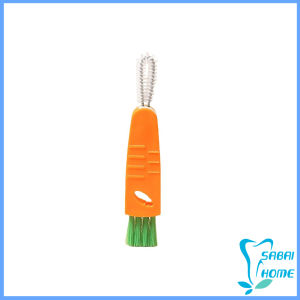 Easy แปรงทำความสะอาดฝาถ้วย ร่องฝาถ้วย แปรงทำความสะอาดขวดเก็บอุณหภูมิ Carrot brush