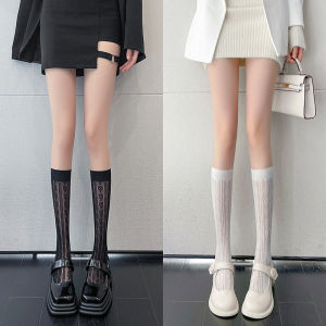 กุหลาบลูกไม้สีขาวน่องถุงเท้าผู้หญิงถุงเท้าผู้หญิงถุงเท้ากลางลูกวัวjkยาวลูกไม้ญี่ปุ่นสุภาพสตรีกองถุงเท้าสีขาวถุงน่องลูกไม้