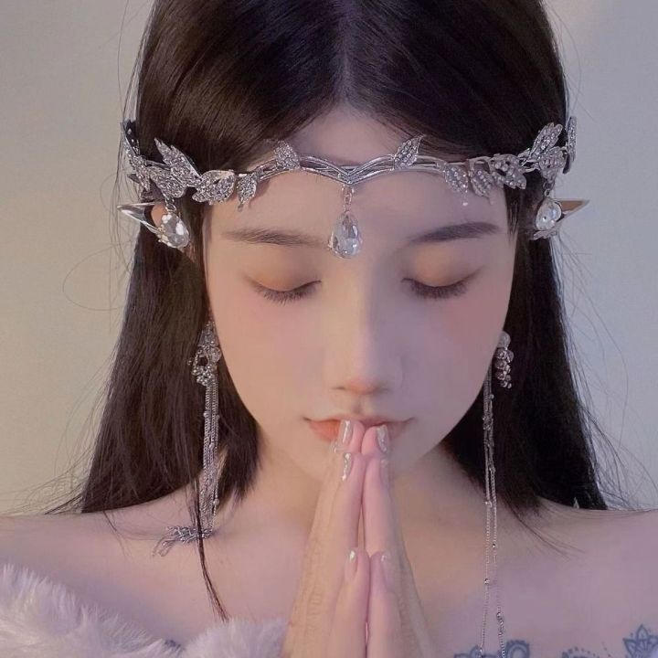 REEBO Elegant Retro Headwear Hair Accessories Leaves Shape Water Drop