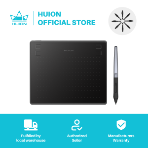 【Local Delivery】HUION HS64/HS64 Chips Digital Graphics Tablet OSU Gaming Drawing Tablet with 8192 Battery-Free Stylus 4 Express Keys Ideal Use for Distance Education and Wed Conference Signature Pad Best Gift for Students