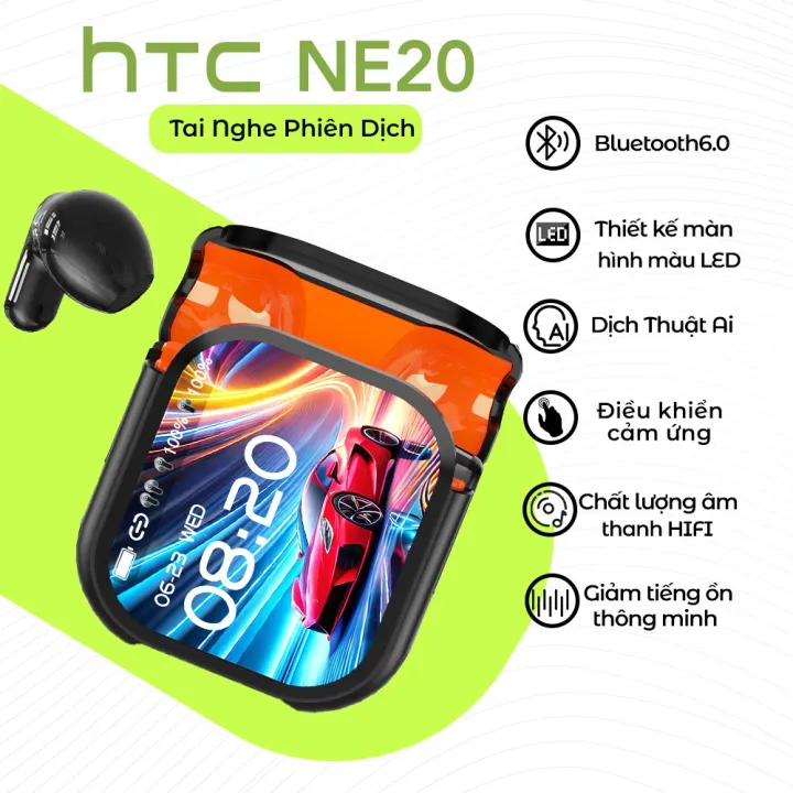 HTC NE20 Tai Nghe Phiên Dịch Tai Nghe Bluetooth 6.0 AI Dịch Trực Tiếp Màn Hình LED Thông Minh Chất Âm HiFi Chuẩn Công Nghệ Khử Ồn | BigBuy360 - bigbuy360.vn HTC NE20 Tai Nghe Phiên Dịch Tai Nghe Bluetooth 6.0 AI Dịch Trực Tiếp Màn Hình LED Thông Minh Chất Âm HiFi Chuẩn Công Nghệ Khử Ồn | BigBuy360 - bigbuy360.vn
