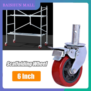 6inch Scaffolding Rubber Wheel Scaffolding Caster Wheel Heavy Duty Industrial Caster Wheel With Brak