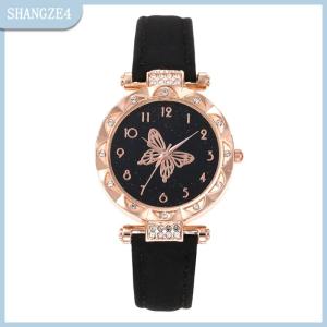 【SHANGZE4】 Đồng hồ đeo tay của phụ nữ mới là một bộ đồng hồ năm Mảnh Bướm đơn giản thời trang