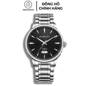 Đồng Hồ Nam Thuỵ Sỹ ROSSINI 5887W01A Chính Hãng Kính Sapphire Chống Trầy Dây Inox Lịch Ngày Cao Cấp Fullbox