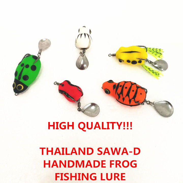 4077 HIGH QUALITY! THAILAND SAWA-D HANDMADE FROG LURE FISHING