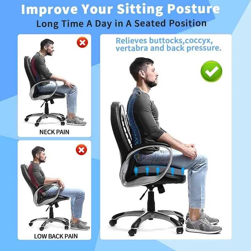 Cushion Lab Patented Pressure Relief Seat Cushion For Long Sitting