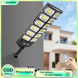 [Jocestyle Outdoor Mall] Commercial Parking Lot Light with Motion Sensor and Remote Waterproof Solar Flood Lamps for Yard Entryway Garage Porch
