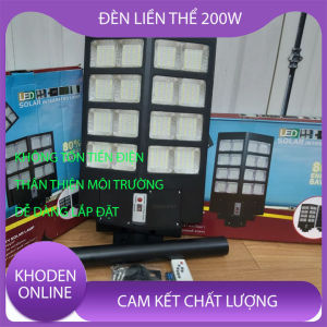 Đèn Đường Liền Thể Năng Lượng Mặt Trời 400W _ Chiếu sáng đường phố công viên