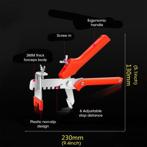Wall Tile Leveling System Leveler Clip Spacers Plier Floor Installation Tile Alignment Tool For Tile Thickness 3-12mm