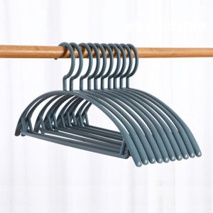 Wide Shoulder Seamless Drying Hanger / Rack Plastic Anti-Slip Multifunctional Household Clothes Support