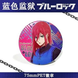 6 Styles Anime Blue Lock Cosplay Backpack Badges Bachira Meguru Isagi Yoichi Chigiri Hyouma Nagi Seishirou Itoshi Rin Mikage Reo Pins Collection Breastpin for Bags Clothes