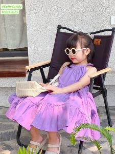 Váy bé gái váy maxi cổ yếm cho bé gái 10-30kg