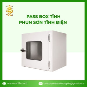 Hộp Chuyển Hàng Phòng Sạch - Pass Box Tĩnh Bên Ngoài Phun Sơn Tĩnh Điện
