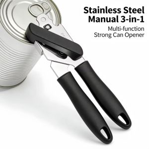 Stainless Steel Multifunctional Professional Can Manual Can Opener Craft Beer Grip Can Opener Bottle Opener Kitchen Gadgets