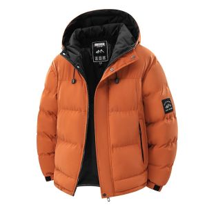 2026 winter new hoodie mens middle-aged and young trend thickened cold-proof fleece jacket mens winter