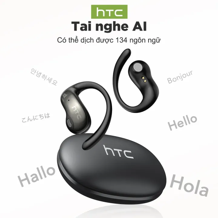 HTC NE19 Tai nghe phiên dịch thời gian thực AI Hỗ trợ 150 ngôn ngữ Tai nghe không dây Bluetooth OWS V6.0 Chống nước IPX5 Thiết kế móc tai Thời lượng pin dài | BigBuy360 - bigbuy360.vn HTC NE19 Tai nghe phiên dịch thời gian thực AI Hỗ trợ 150 ngôn ngữ Tai nghe không dây Bluetooth OWS V6.0 Chống nước IPX5 Thiết kế móc tai Thời lượng pin dài | BigBuy360 - bigbuy360.vn