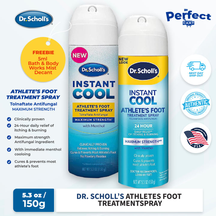 Scholls Instant Cool Athletes Foot Treatment Spray oz