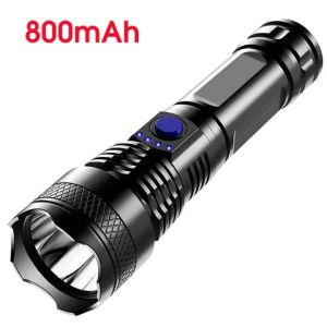 MIYIO Powerful LED Flashlight Tactical Light USB Rechargeable 3 Modes Lantern Outdoor Waterproof Fishing Hunting Torchlight