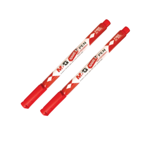 M&G Name Pen Fine Tip Permanent Marker 3 Colours (Black Blue Red) Multi Surface Marker for office