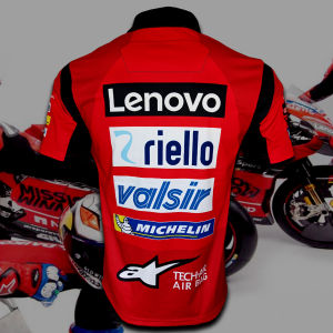 เสื้อโปโลโมโตจีพี Polo MotoGP DUCATI MISSION WINNOW เสื้อโปโลโมโตจีพี  ทีม ดูคาติ มิชชั่นวินโนว์ #MG0014 รุ่น อังเดร โดวิซิโอโซ่#04 ไซส์ S-5XL