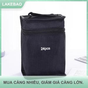 【LAKEBAO】 24 36 48cs công suất lớn Dây Kéo Vải bút chì túi đánh dấu bút lưu trữ túi màu nước bút văn phòng phẩm Túi