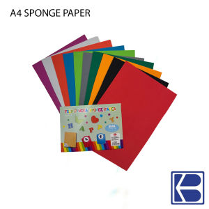 Foam Sheets/Sponge Paper A4 20x30cm Assorted Colours (10s)