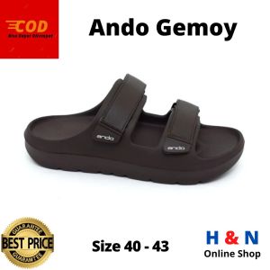 H&N Online Shop - Sandal Slide ANDO GEMOY - Sendal Lembut Ringan dan Nyaman - SIZE 38-43.