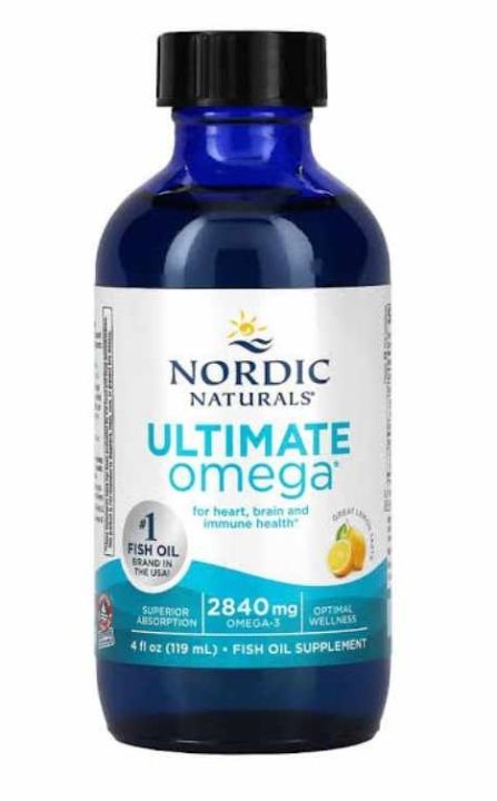 Nordic Naturals Ultimate Omega, Lemon Flavor - 1280 Mg Omega-3-180 Soft ...