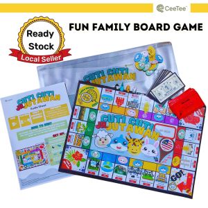 Fun Family Board Game | Educational Games for Kids Board Game Cuti-Cuti Jr. Jutawan