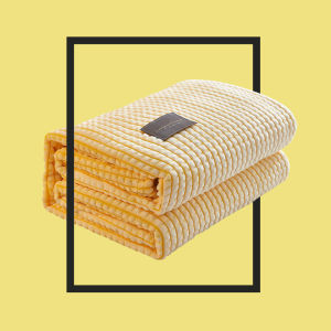 OEING 70x100cm Soft Flannel Blankets for Beds Striped Throw Sofa Cover Bedspread Winter Warm for Adults