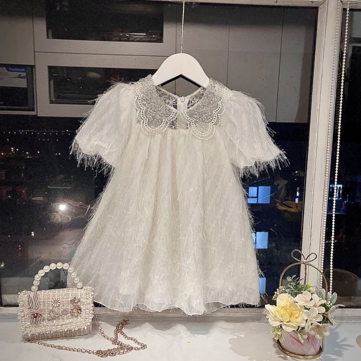 Váy trắng cho bé gái BABYSTORE88 - đầm ren công chúa 2 lớp trẻ em hàng  thiết kế 1 2 3 4 5 6 7 8 tuổi V75 - Tìm Voucher
