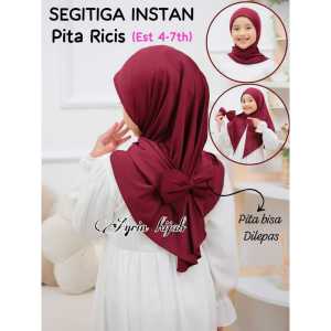 Segitiga Instan Anak Pita Ricis 4-7th (Bros Pita Terpisah)