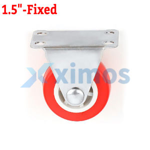 Xximos 1.5 To 3 Durable Furniture Wheels And Red Push Cart Wheel Heavy Duty For Furniture Carts and DIY Tools