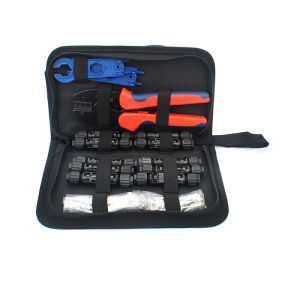 LY-2546B ชุดเครื่องมือเข้าหัว MC4 ไฟฟ้าโซลาร์เซลล์ (คีมย้ำ คีมตัดสายไฟ MC4 ประแจขัน) ขั้วขั้วต่อ MC4 Connector สำหรับงานระบบโซลาร์เซลล์ (10คู่) 30A/1000VDC (จัดส่งจากกรุงเทพฯ)