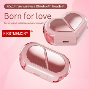 🎧【Readystock】 + FREE Shipping 🎧K520 Heart Shaped Wireless Blutooth Earphone Touchscreen Ear Buds Creative Rotatable Waterproof Headphones Hi-Fi Sound Headset