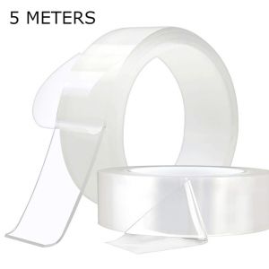 5M Clear Waterproof Nano Glue Nano Tape Heavy Duty Strongly Sticky Double-Sided Adhesive Screen Tape Traceless Strips