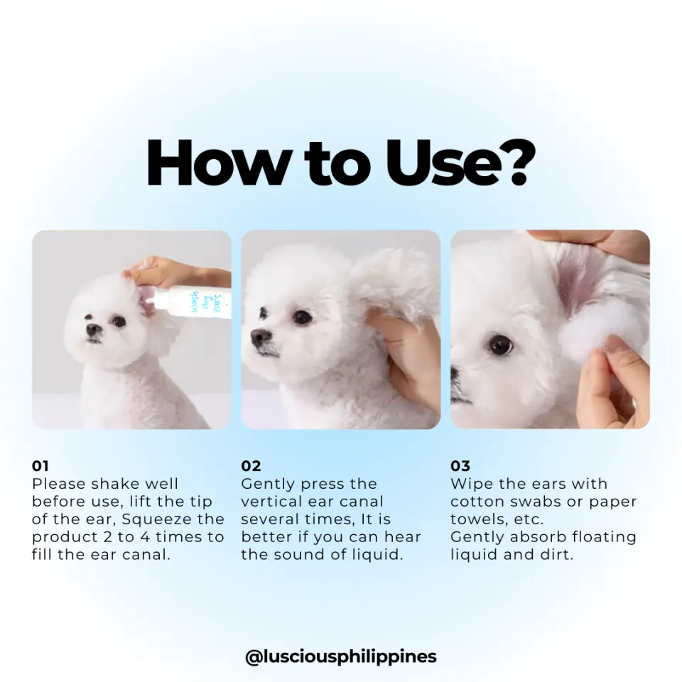 PurPaws Pet Ear Drops For Eliminate Ear Mites Treating Ear Canal