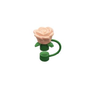 LINSBAYWU Dust Proof Rose Flower Straw Cover Heat-resistant Silicone Flower Straw Toppers 2025 Compatible Cup Accessorie for Stanley Cup