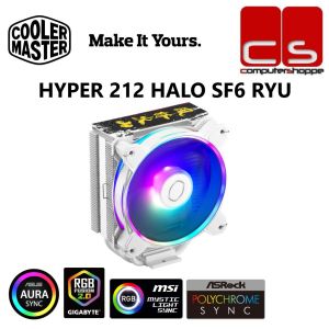 Cooler Master Hyper 212 Halo SF6 Ryu Edition ARGB CPU Air Cooler