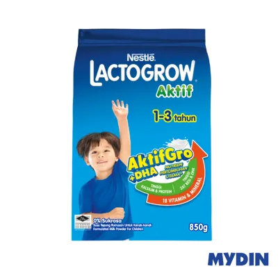 Nestle Lactogrow Aktif 1-3 Years (850g)