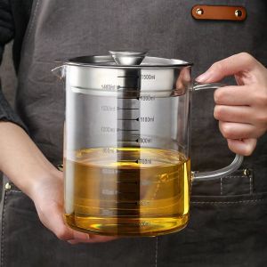 Tempat Saringan Minyak Kaca Borosilikat 1500ml
