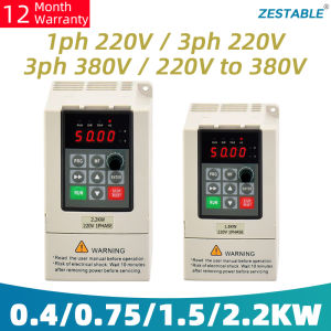Single-phase motor Frequency Converte 220V/380V Inverter 0.4kw 0.75kw 1.5KW 2.2KW Speed Controller Inverter Variable Frequency Driver
